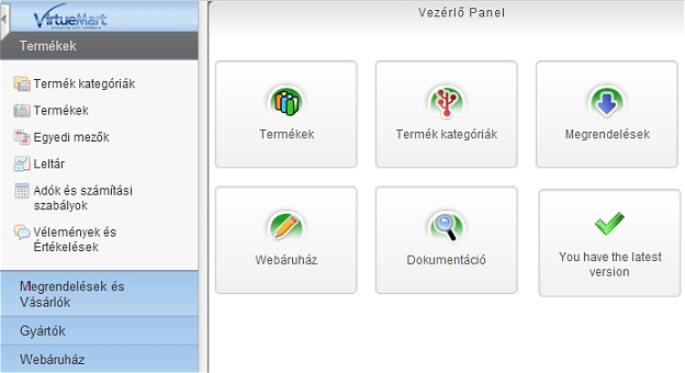 Joomla webáruház készítés magyar nyelvű adminnal!